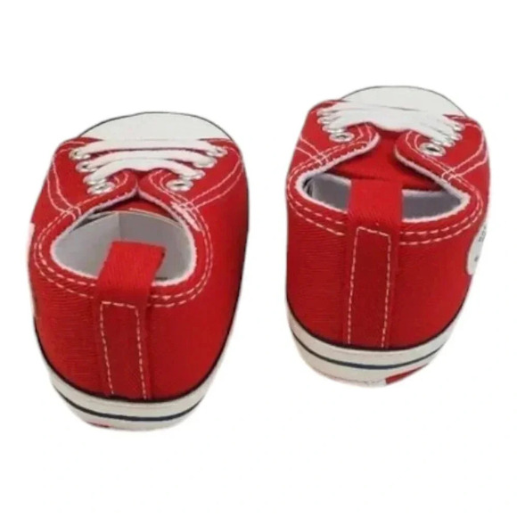 Infant Size 5 Red Soft Sole Baby Shoes, Baby sneakers for girls or boys - Picture 4 of 12